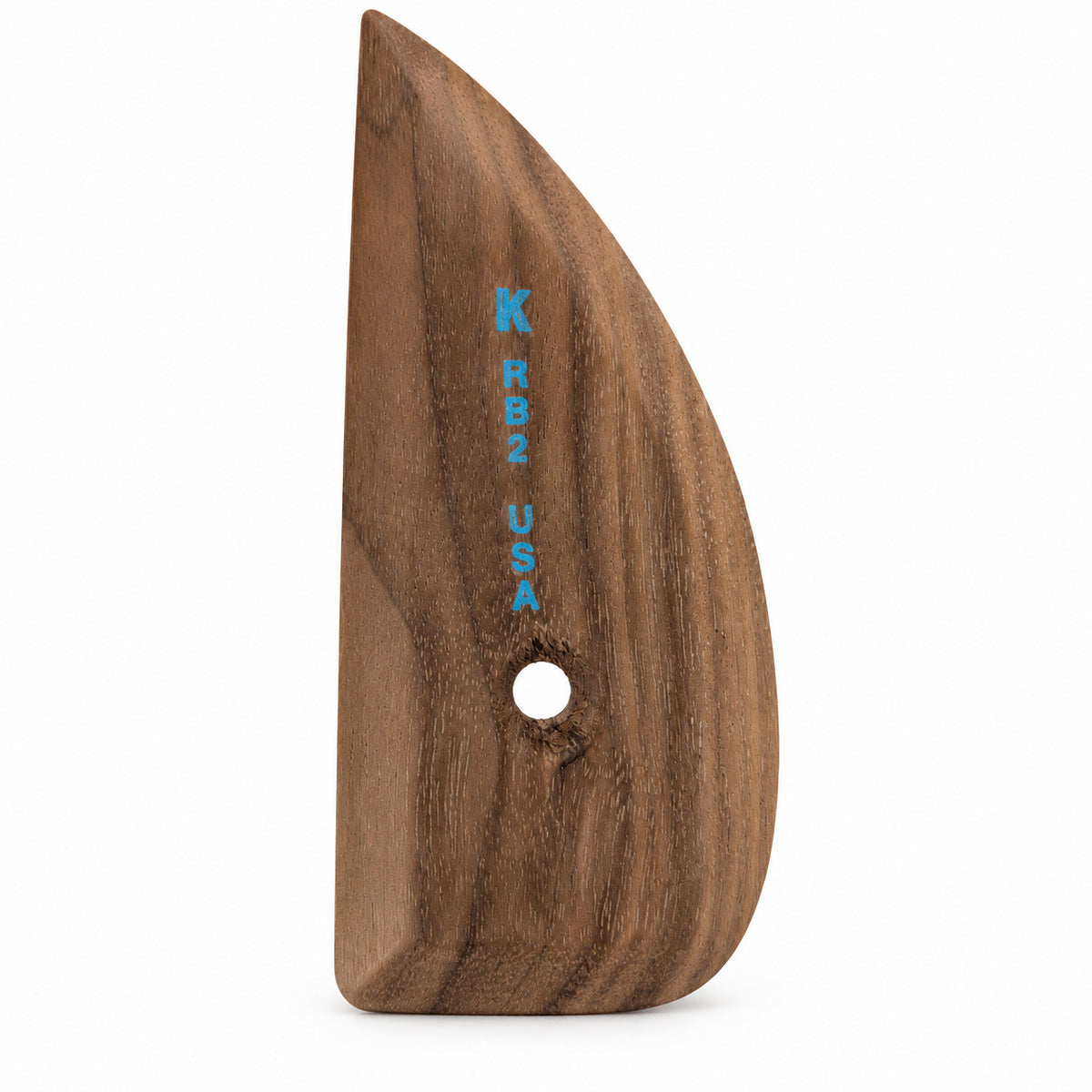 Kemper RB2 Wooden Pottery Rib, 4-1/4 Inch - tool front
