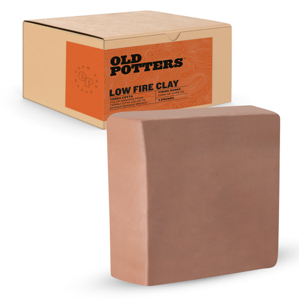 Old Potters Low Fire Clay. White, Terra Cotta.