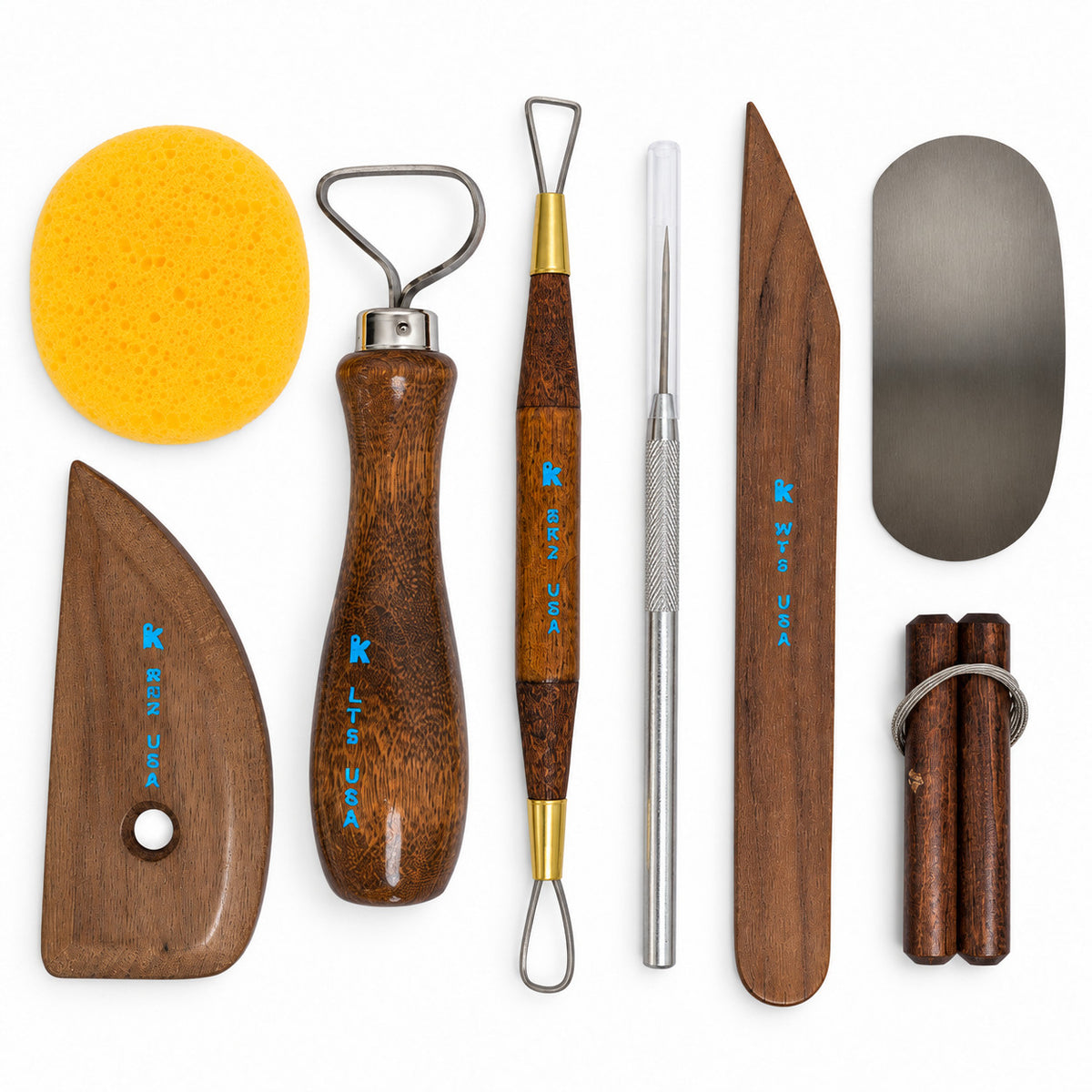 Kemper PTK Pottery Tool Kit, 8 Tools - tool front