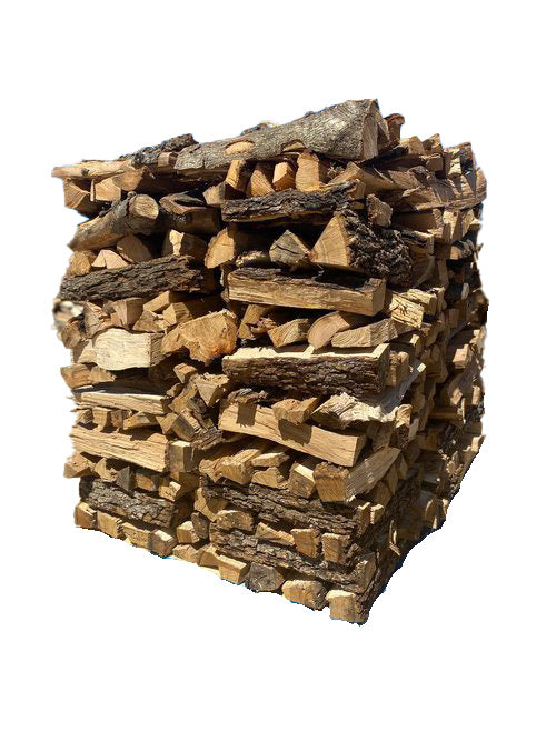 Old Potters Half Cord Stacked Firewood - Bulk Pallet of Premium Kiln-Dried wood - Oak or Hickory