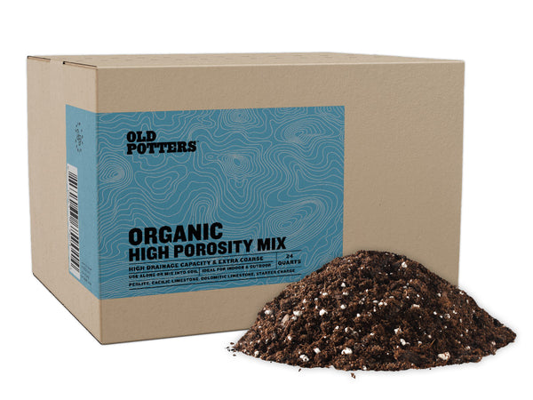 High Porosity Soil Mix, Enhanced with Peat Moss and Perlite, Perfect for Smaller Pots, Cactus & Succulents - Promotes Drainage and Aeration, 24 Quarts.