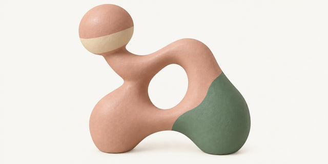 Air Dry Clay — Terra Cotta, painted & sealed