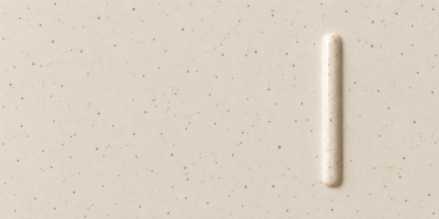 Mid Fire Clay — Speckled Sandstone, white glazed