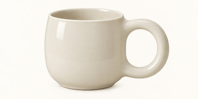 Casting Slip — Mid-Fire White, clear glazed