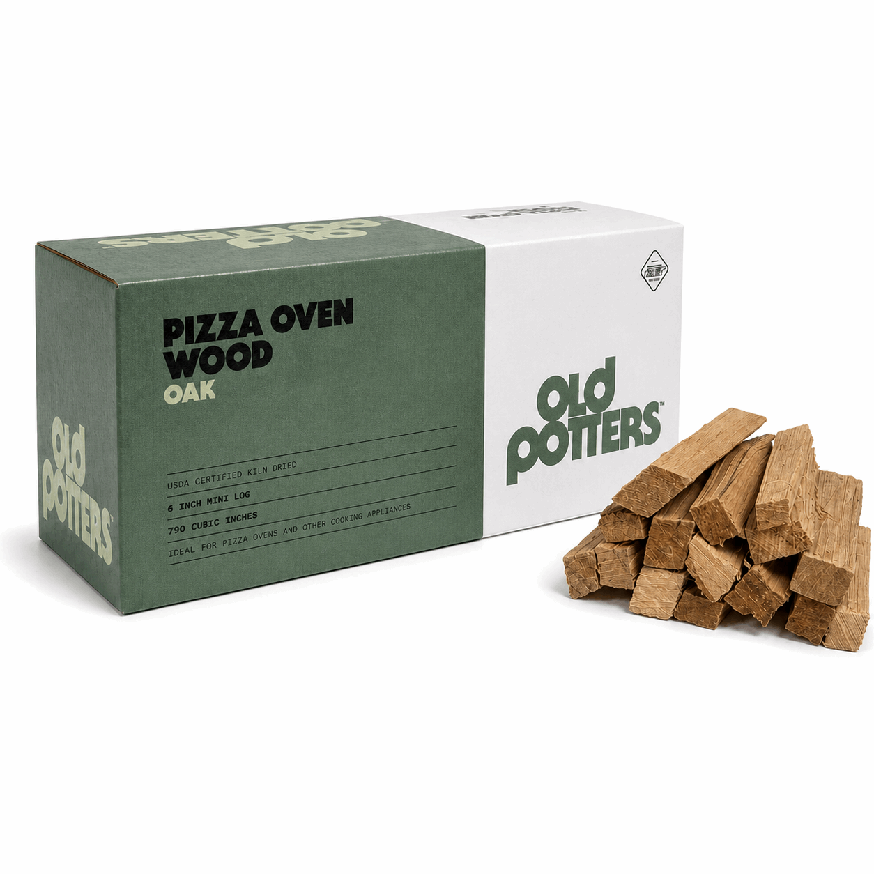 Pizza Oven Logs | 6 Inch Mini Oak, Hickory & Cherry | USDA Kiln