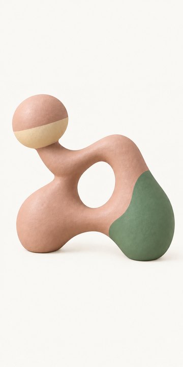 Air Dry Clay — Terra Cotta, painted & sealed