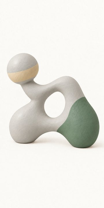 Air Dry Clay — White, painted & sealed