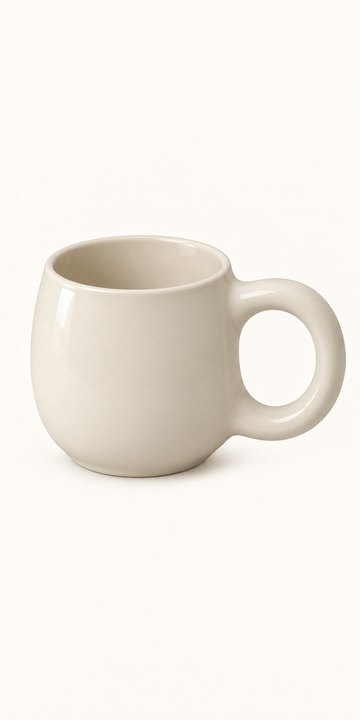 Casting Slip — Mid-Fire White, clear glazed